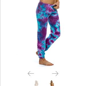 Aviator Nation hand dyed sweatpants